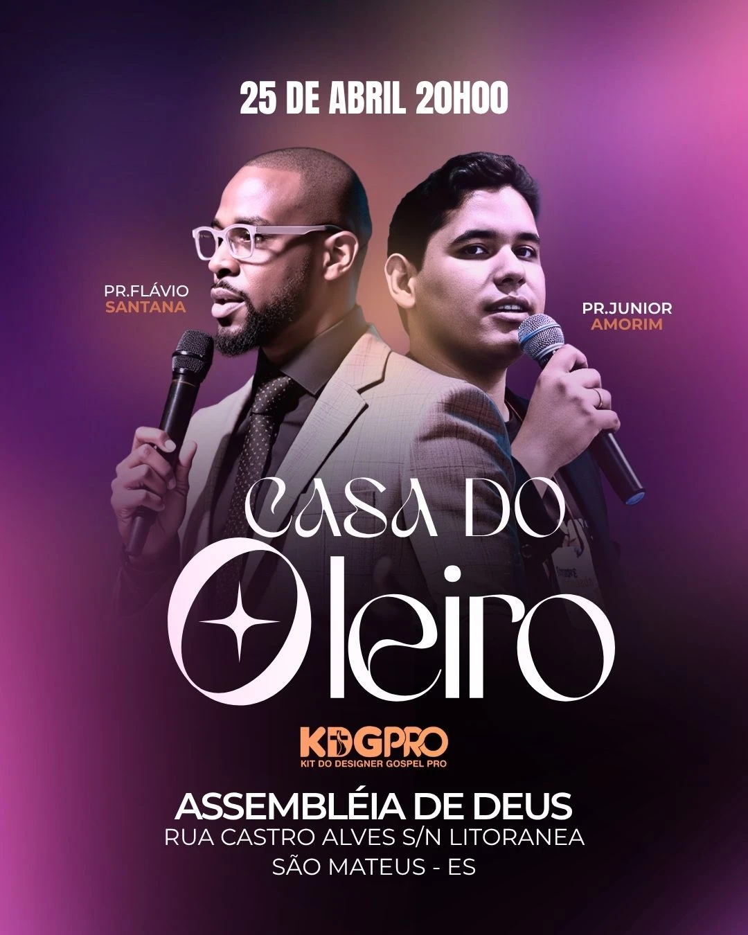 Casa do Oleiro | Eventos | Arte para Igreja Editável no Canva | Cartaz