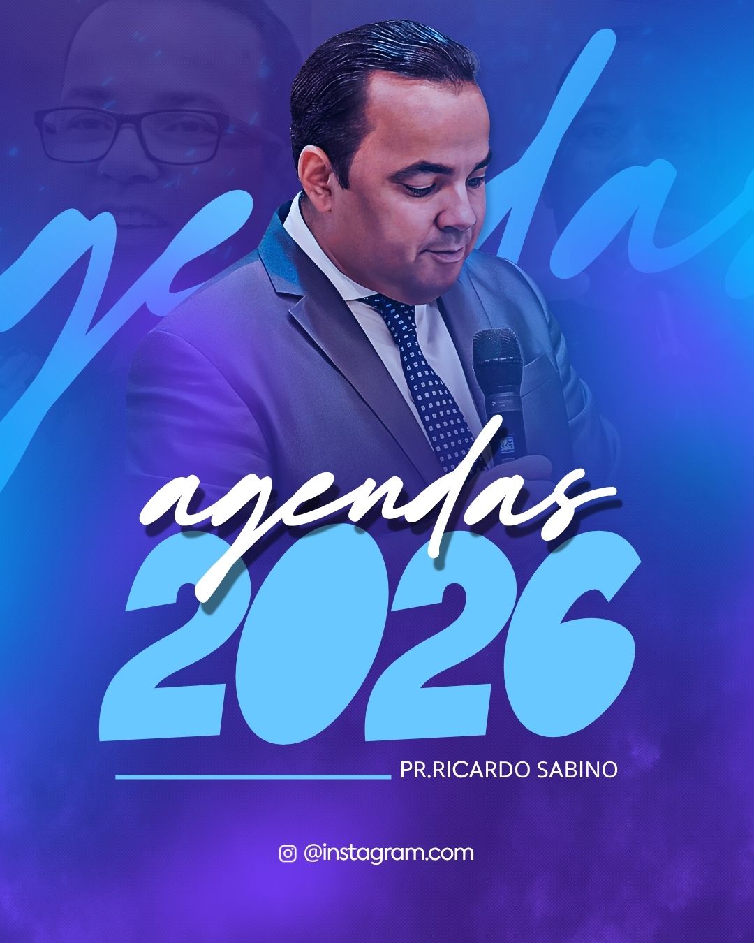 Agendas 2026 | Agendas | Arte para Igreja Editável no Canva | Cartaz