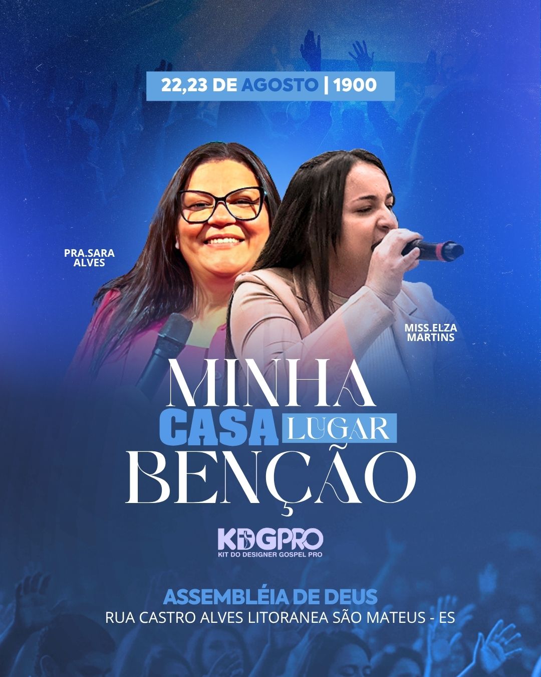 Minha casa Lugar de bênção | Eventos | Arte para Igreja Editável no Canva | Cartaz Minha casa Lugar de bênção | Eventos | Arte para Igreja Editável no Canva | Cartaz