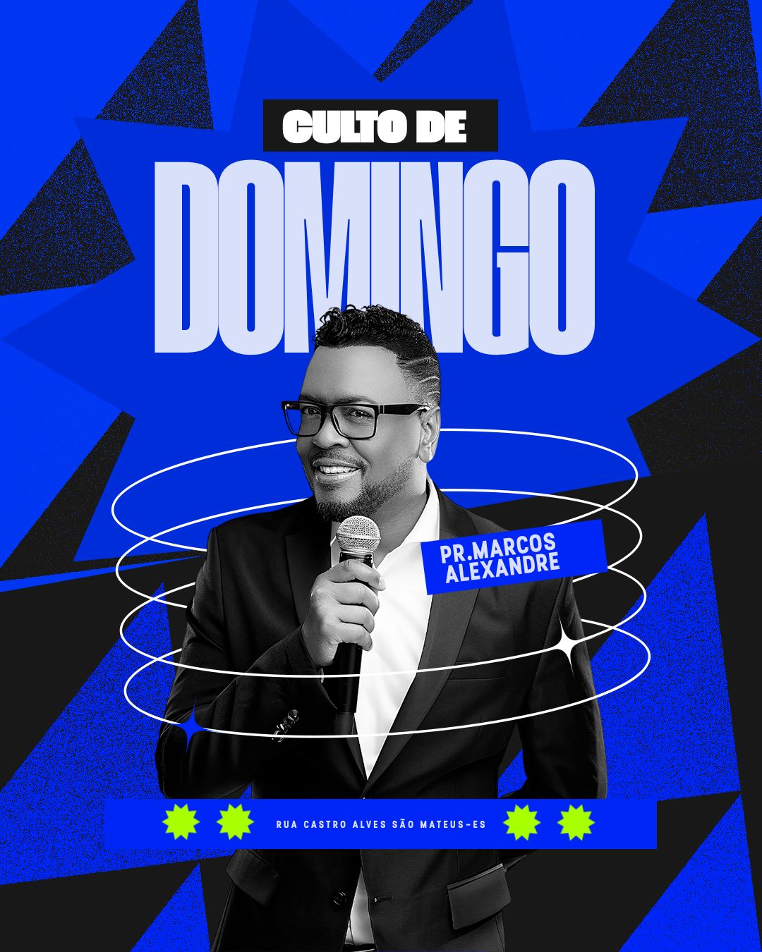 Domingo – Pr.Marcos Alexandre | Eventos | Arte para Igreja Editável no Canva | Cartaz Domingo – Pr.Marcos Alexandre | Eventos | Arte para Igreja Editável no Canva | Cartaz