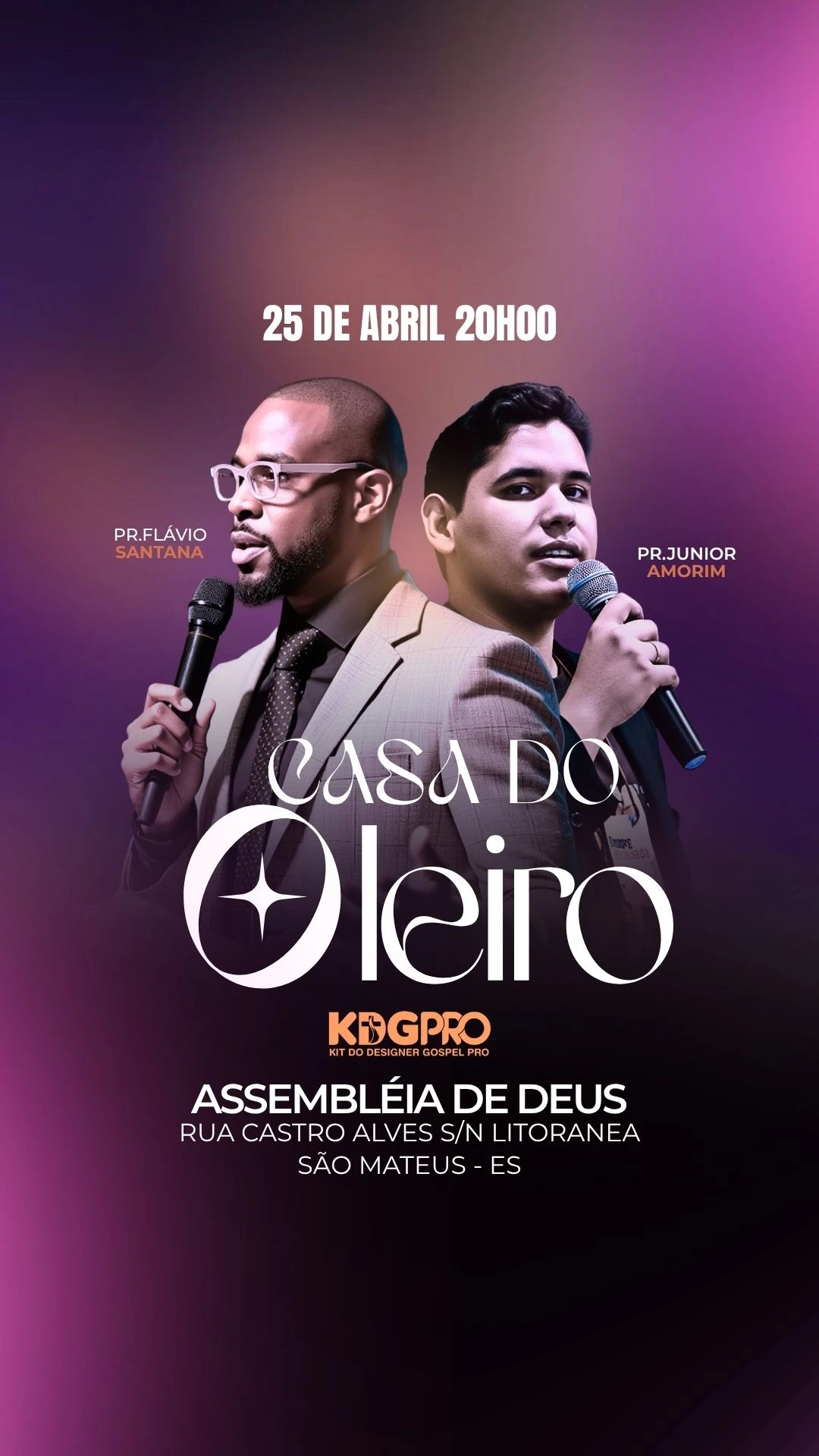 Casa do Oleiro | Eventos | Arte para Igreja Editável no Canva | Story