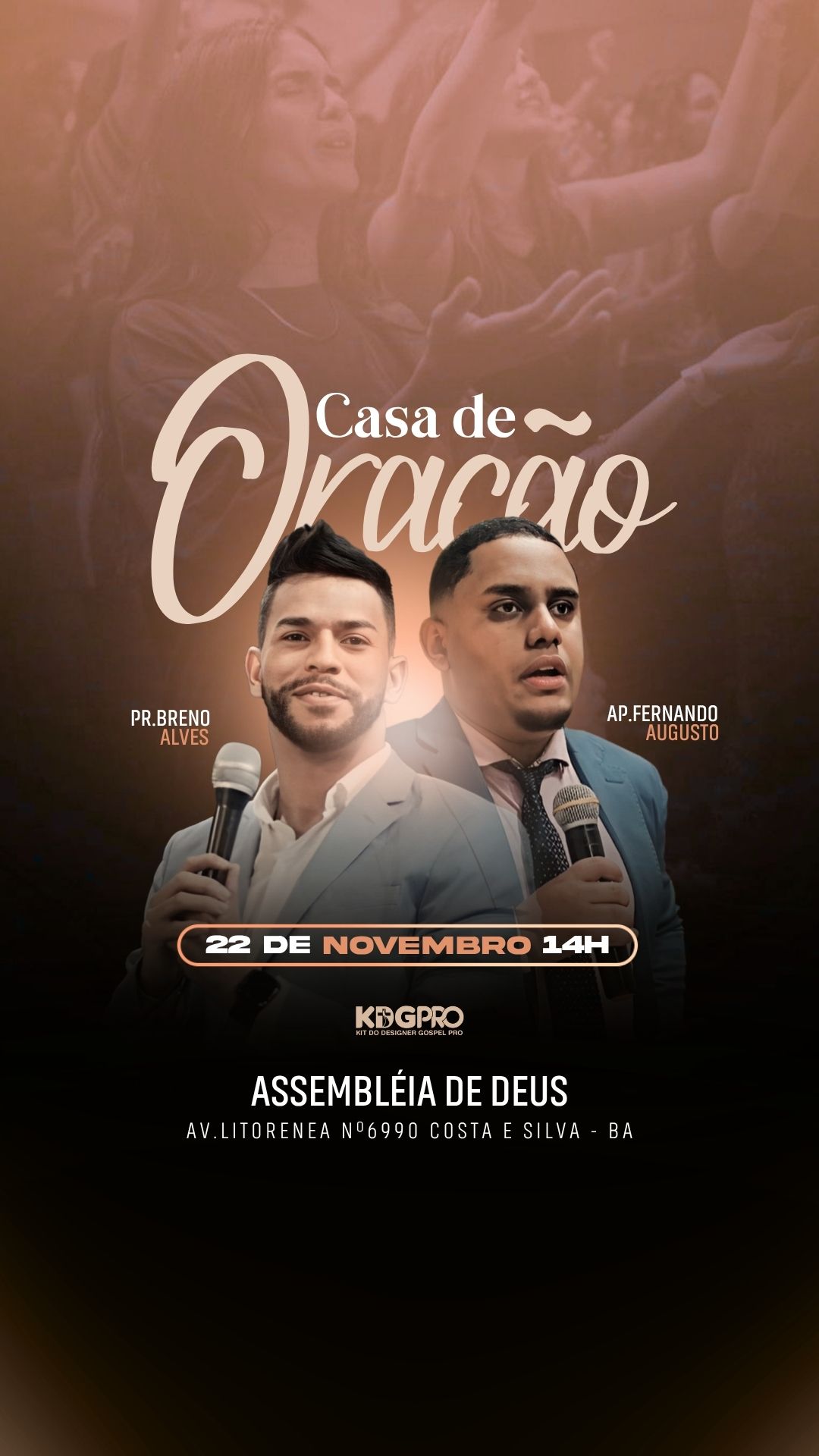 Casa de Oração | Eventos | Arte para Igreja Editável no Canva | Story Casa de Oração | Eventos | Arte para Igreja Editável no Canva | Story