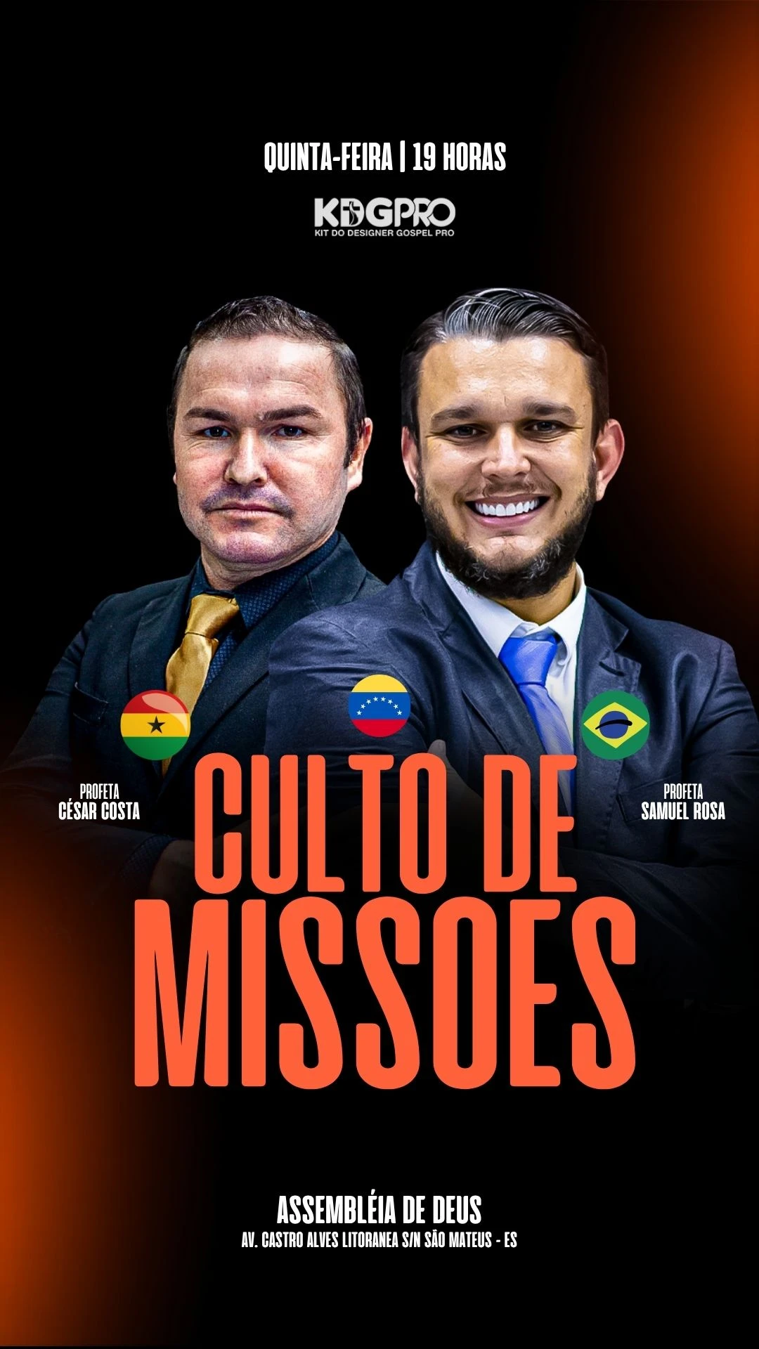 Culto de Missões BVG | Culto de Missões | Arte para Igreja Editável no Canva | Story