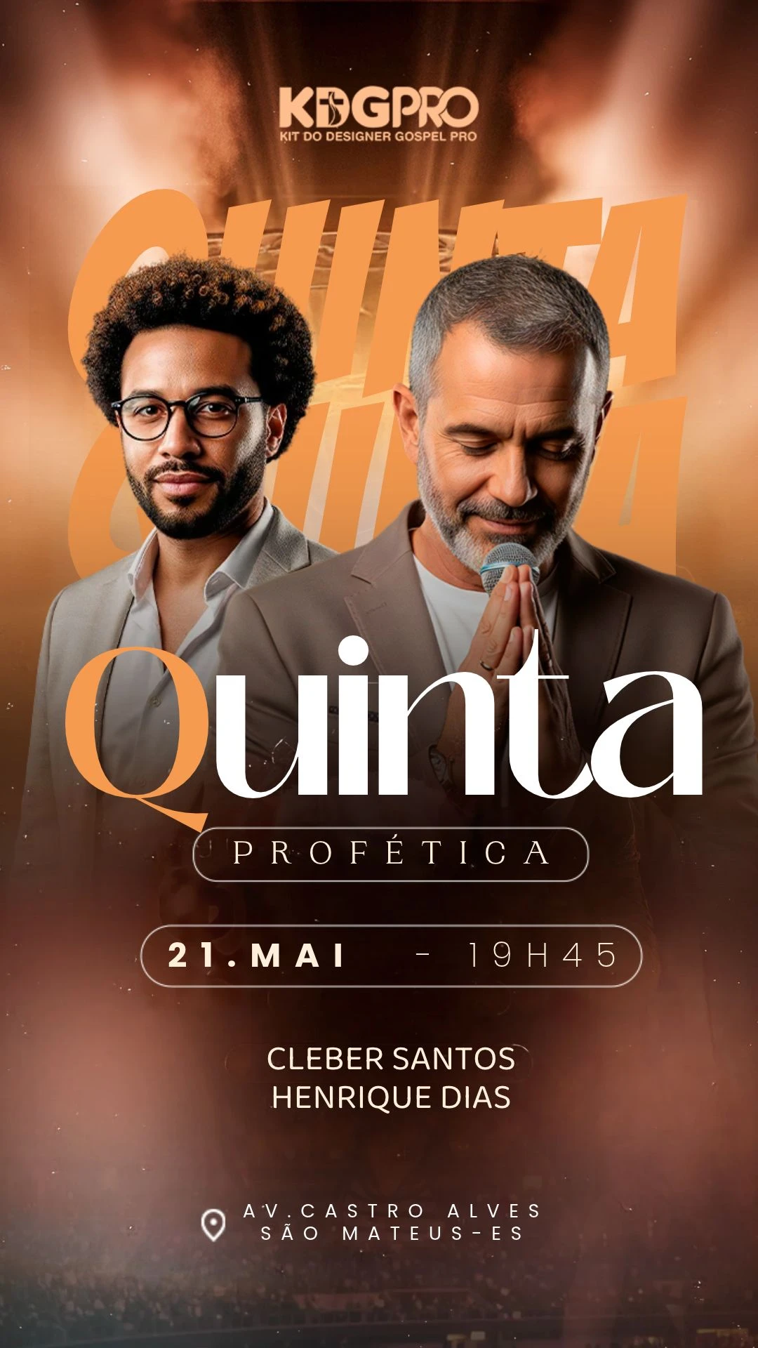 Quinta Prfética | 21 de Maio | Eventos | Arte para Igreja Editável no Canva | Story Quinta Prfética | 21 de Maio | Eventos | Arte para Igreja Editável no Canva | Story