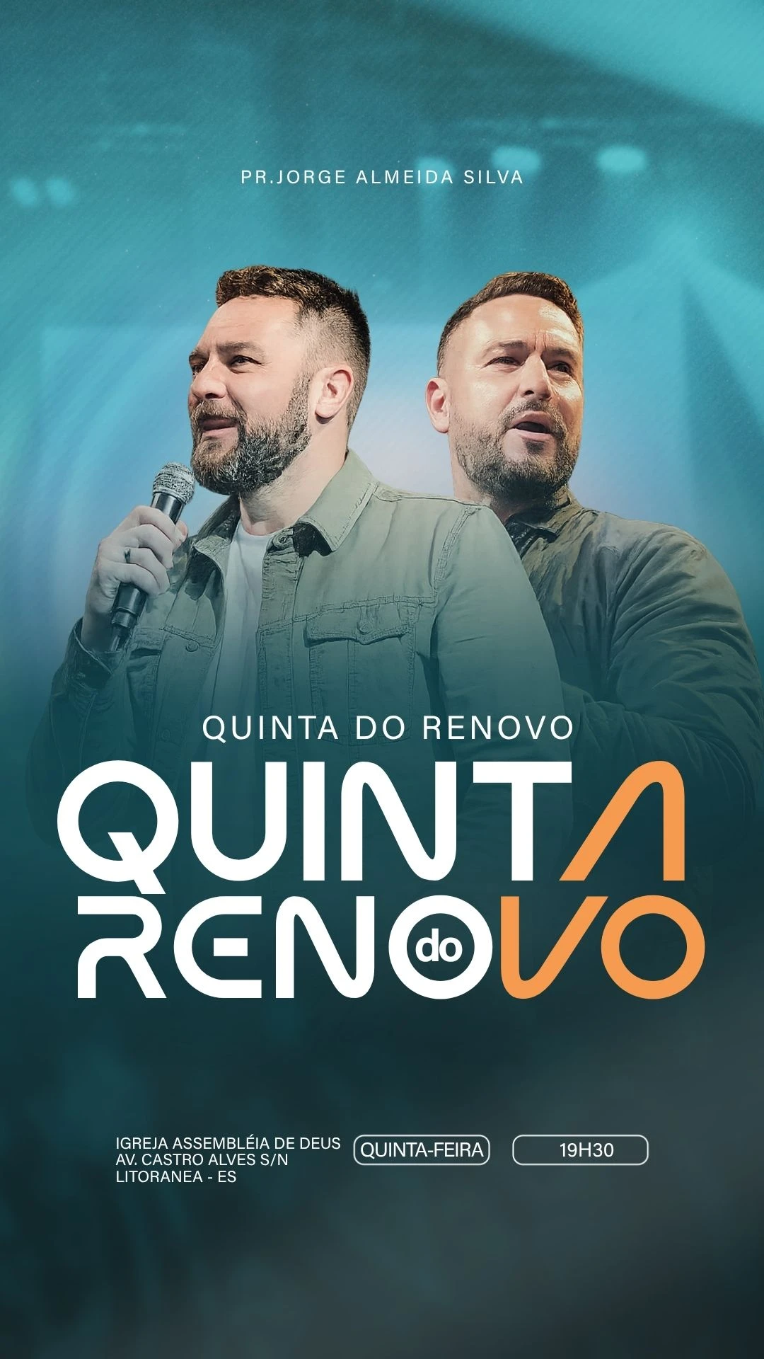 Quinta-Feira do Renovo 19h30 | Eventos | Arte para Igreja Editável no Canva | Story Quinta-Feira do Renovo 19h30 | Eventos | Arte para Igreja Editável no Canva | Story