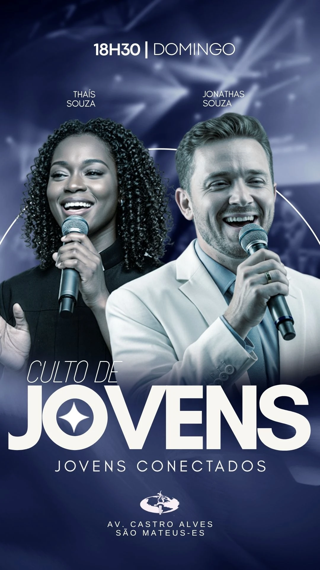 Jovens Conectados | Culto de Jovens | Arte para Igreja Editável no Canva | Story Jovens Conectados | Culto de Jovens | Arte para Igreja Editável no Canva | Story