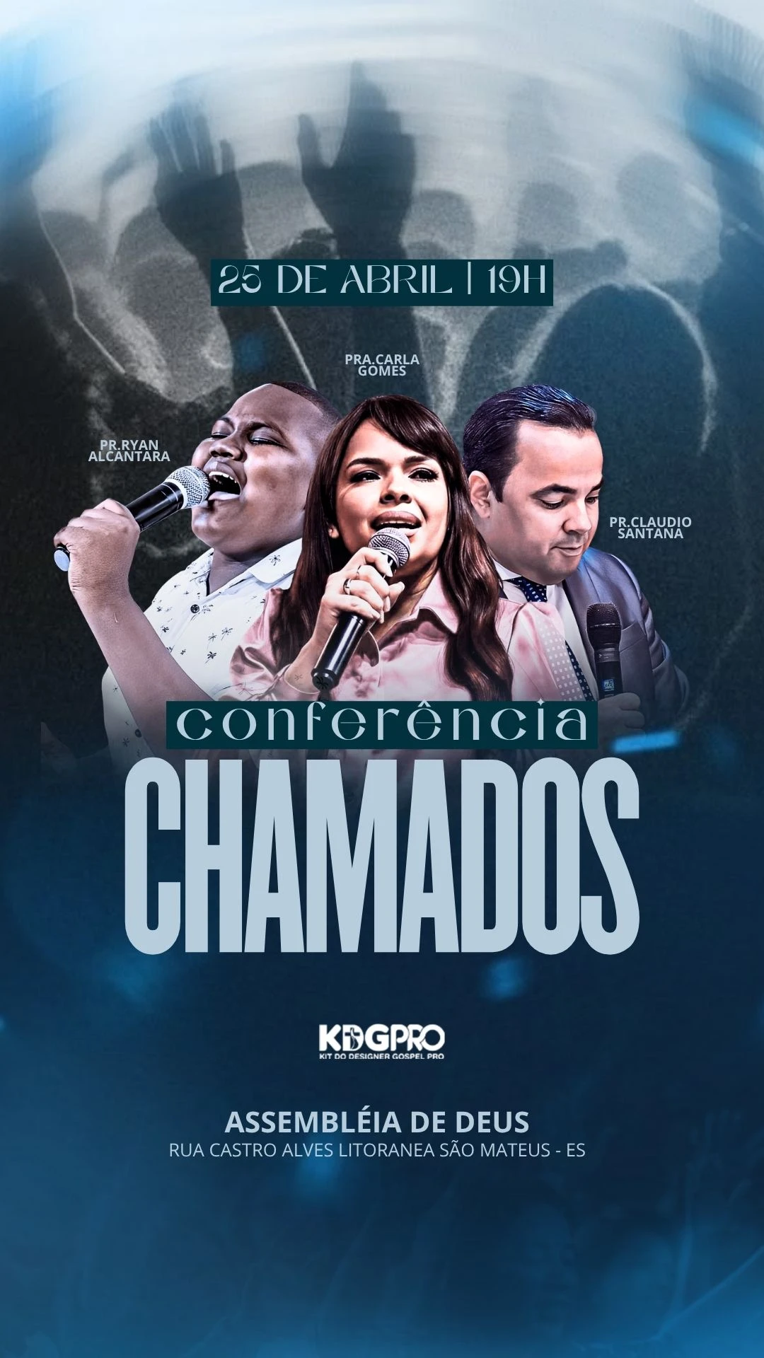Conferencia Chamados | Eventos | Arte para Igreja Editável no Canva | Story