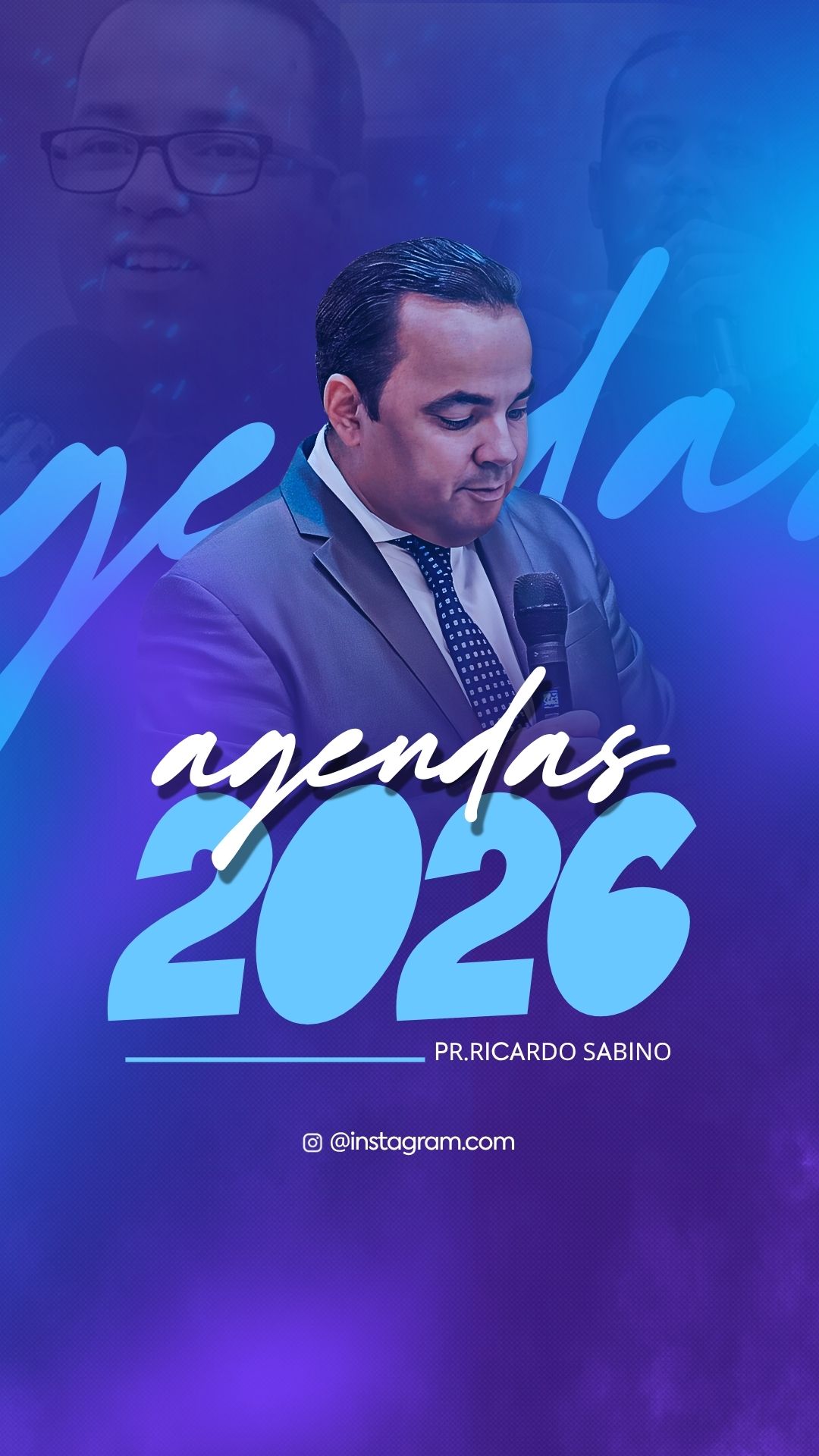 Agendas 2026 | Agendas | Arte para Igreja Editável no Canva | Story