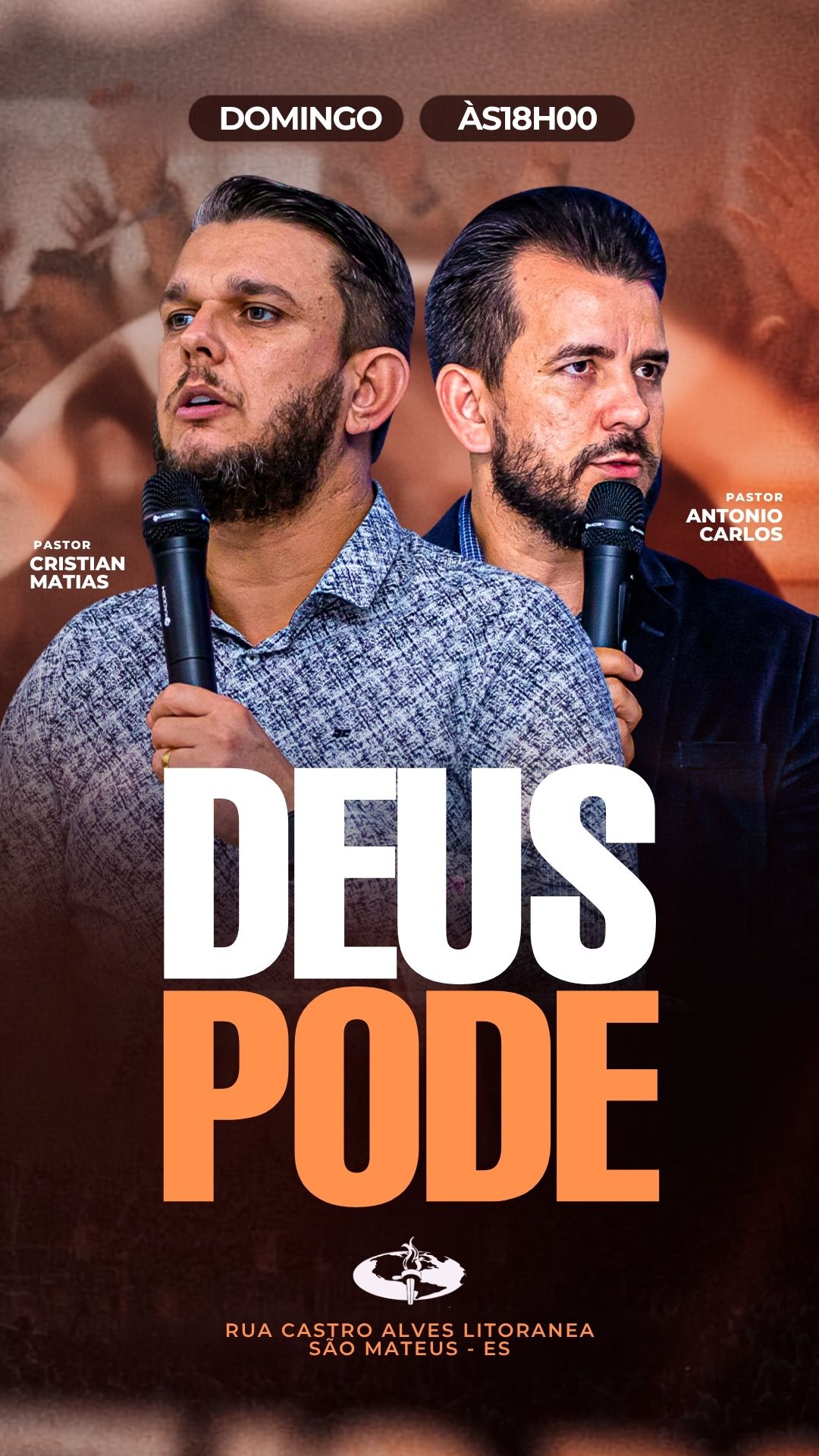 Deus Pode | Eventos | Arte para Igreja Editável no Canva | Story