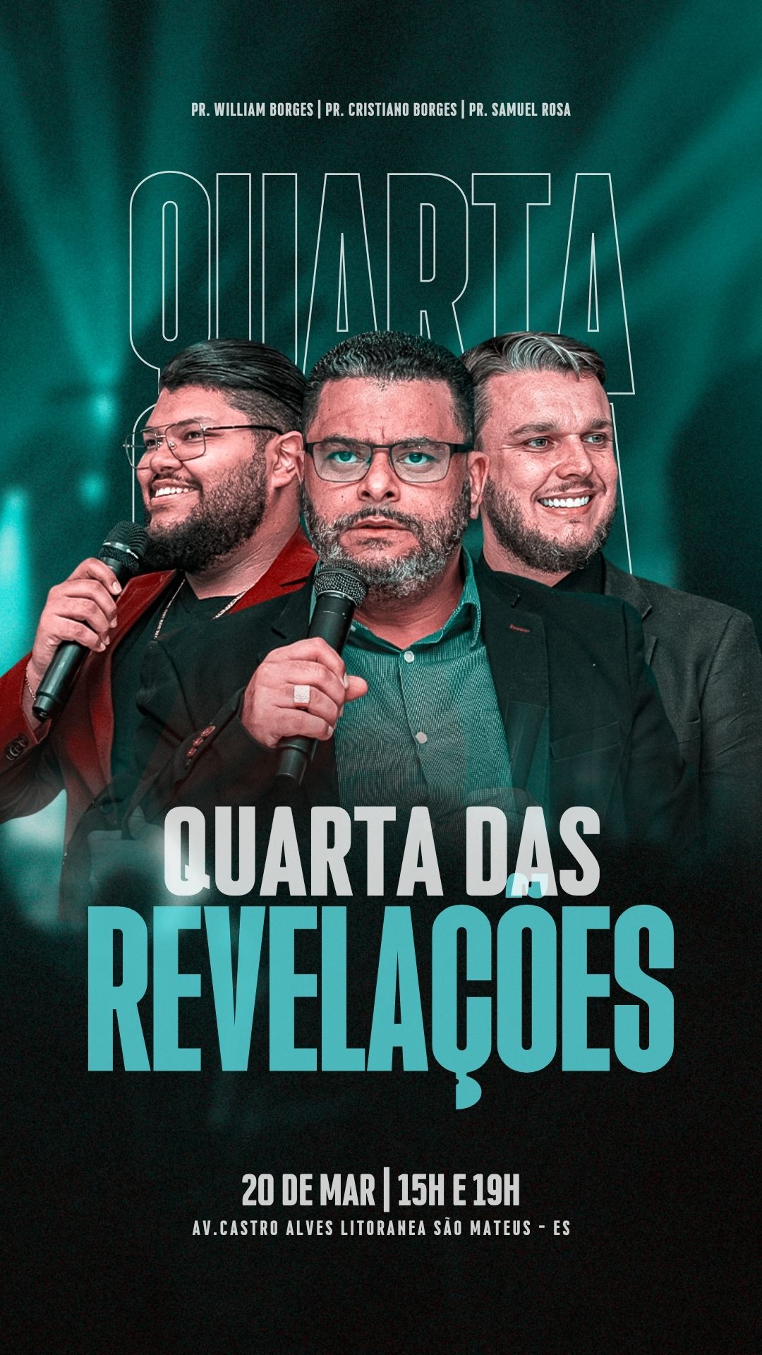 Quartas das Revelações de Deus | Eventos | Arte para Igreja Editável no Canva | Story