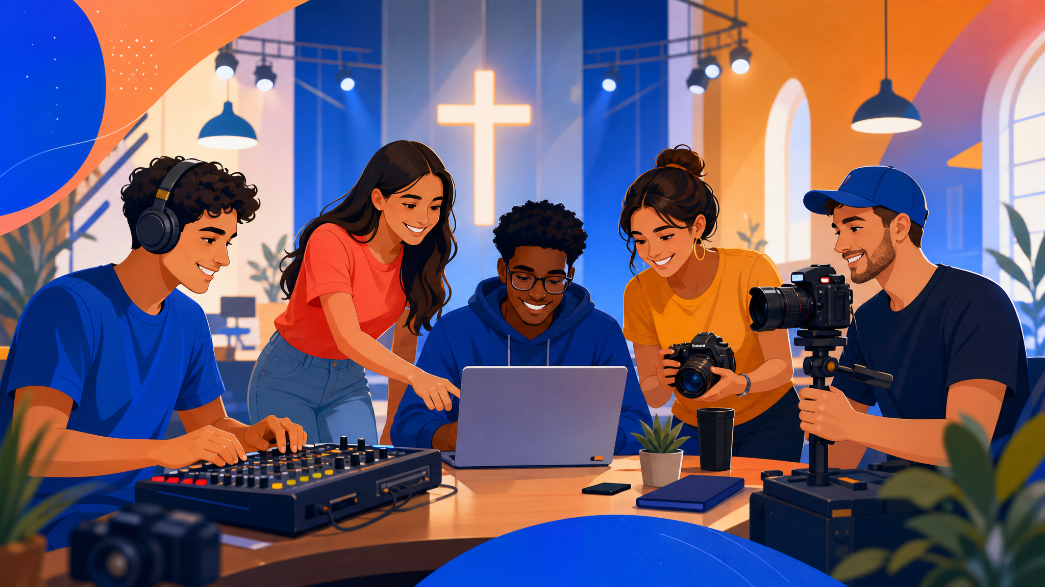 Como montar a equipe de mídia da igreja do zero (guia prático)