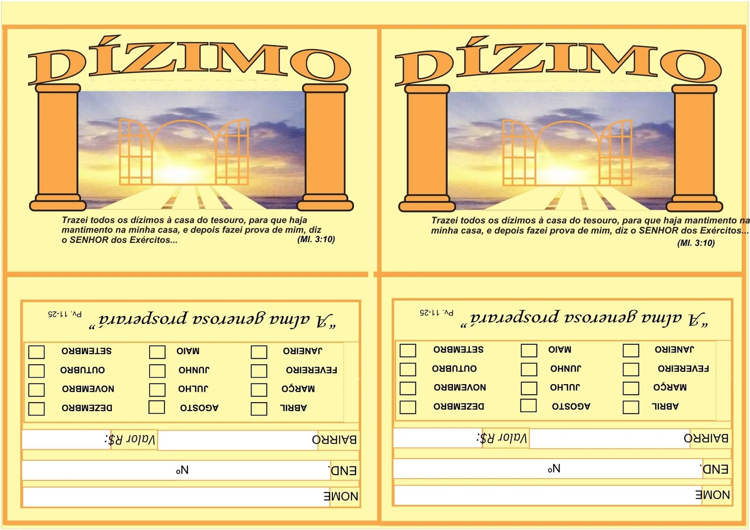 ENVELOPE DE DÍZIMO