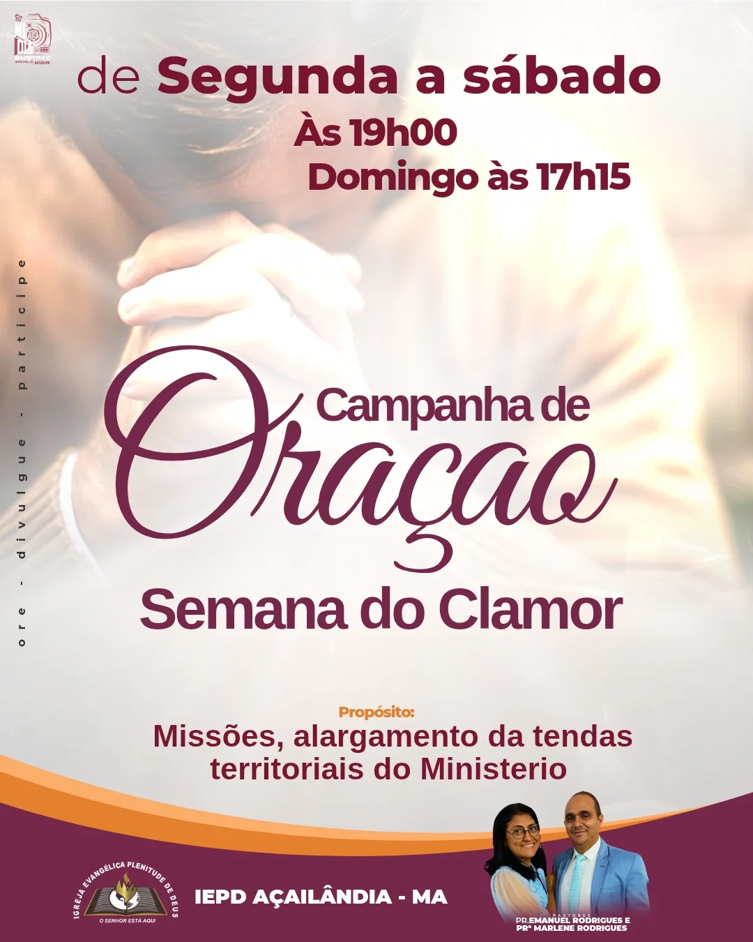 CAMPANHA DE ORAÇÃO