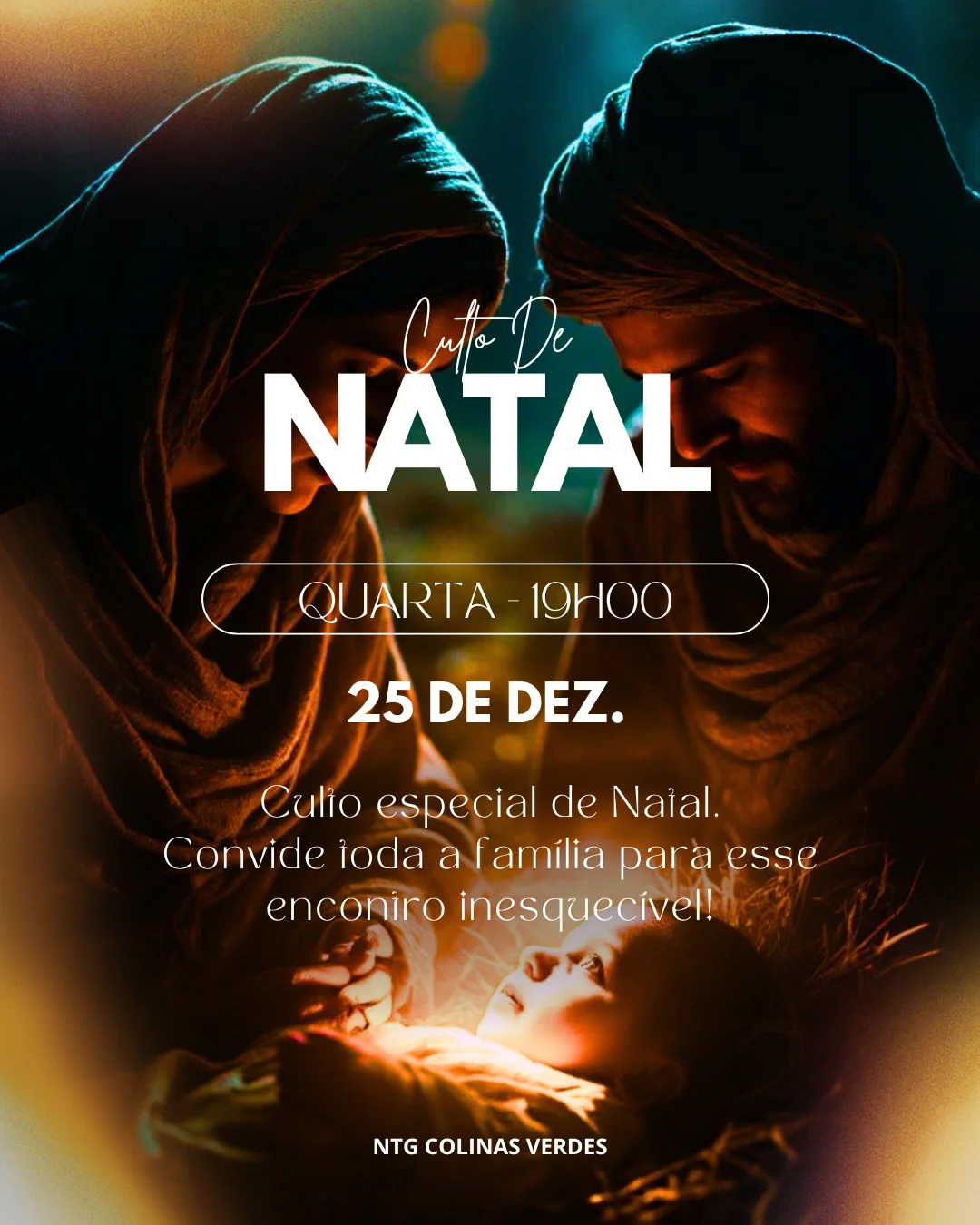 Especial de Natal I Culto de Natal | Natal | Arte para Igreja Editável no Canva | Cartaz Especial de Natal I Culto de Natal | Natal | Arte para Igreja Editável no Canva | Cartaz
