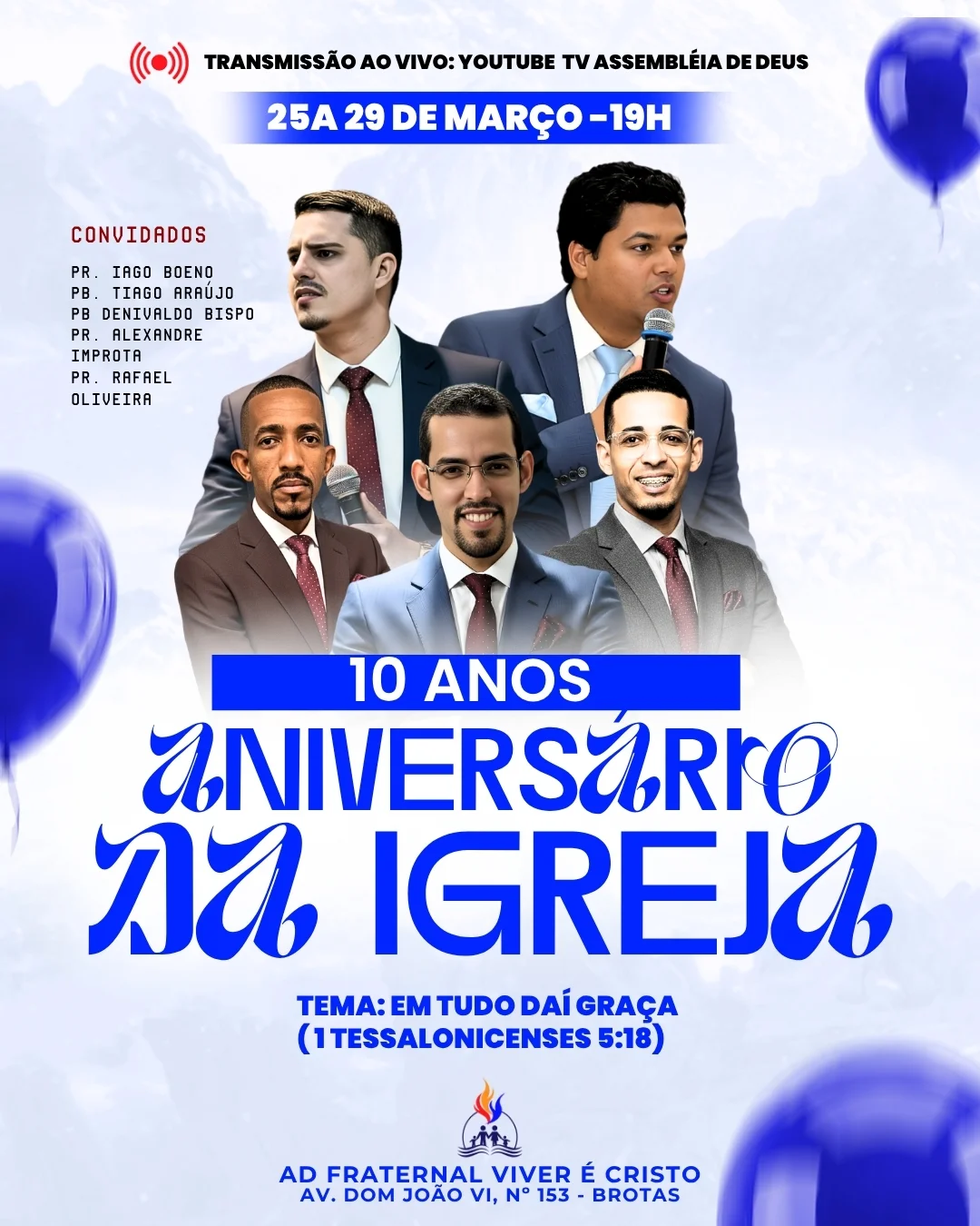 ANIVERSÁRIO DA IGREJA