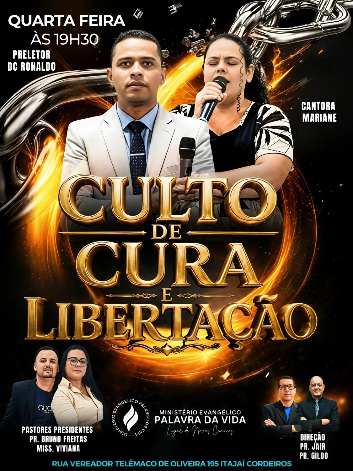 Culto de cura e libertação 