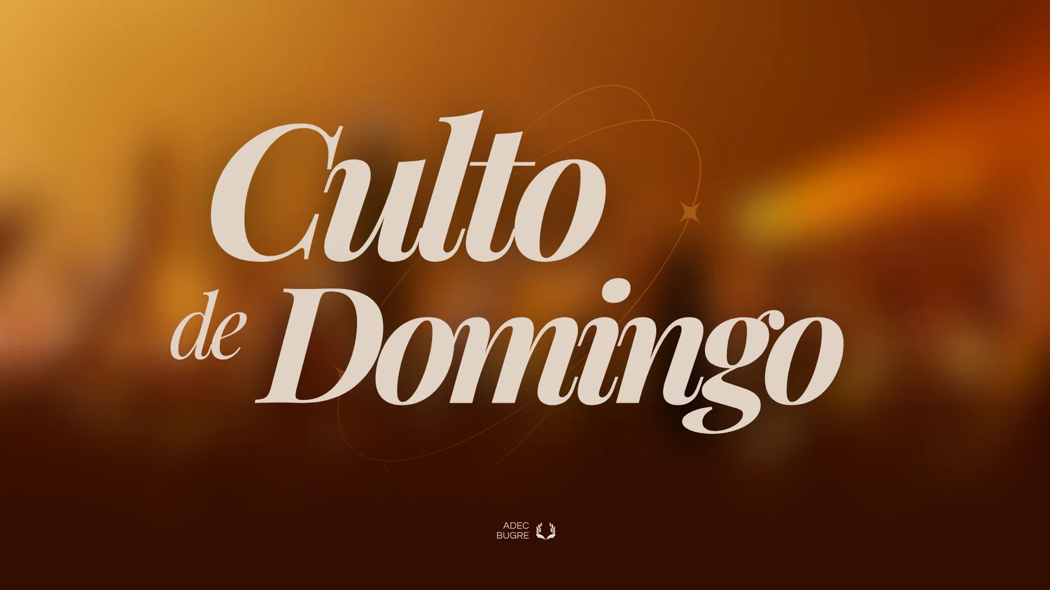 Culto de domingo Telão