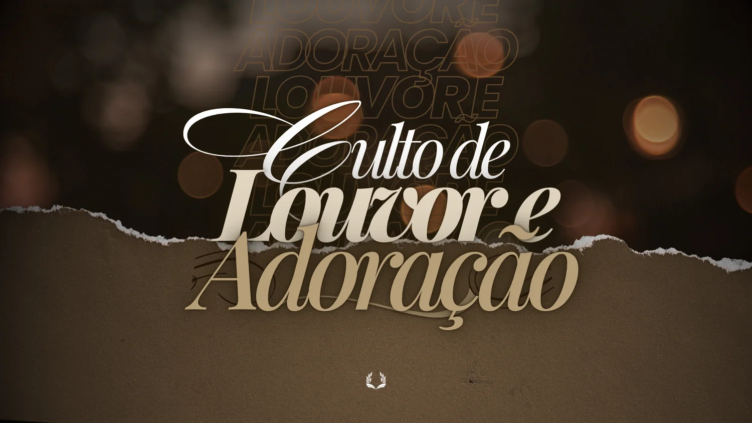 CULTO DE LOUVOR E ADORAÇÃO TELÃO