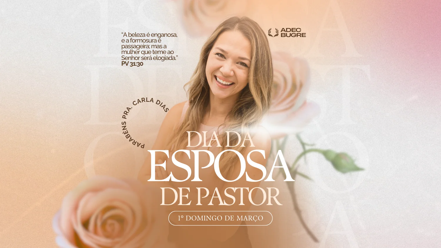 DIA DA MULHER DO PASTOR TELÃO