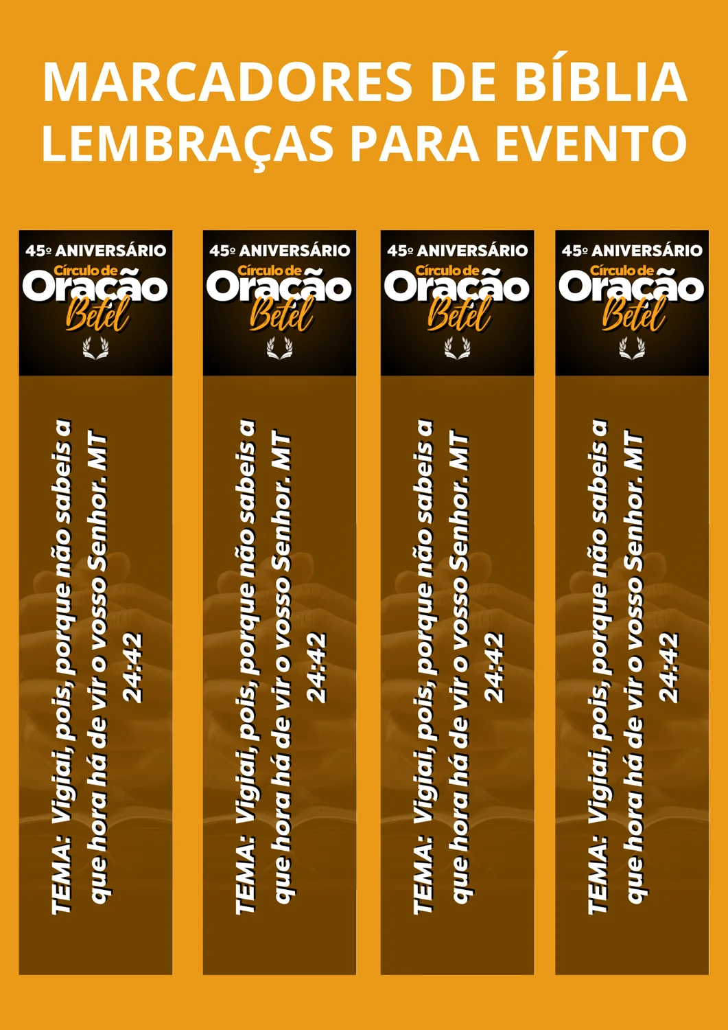 Marcadores e Biblia - Lembrancinhas de festividade