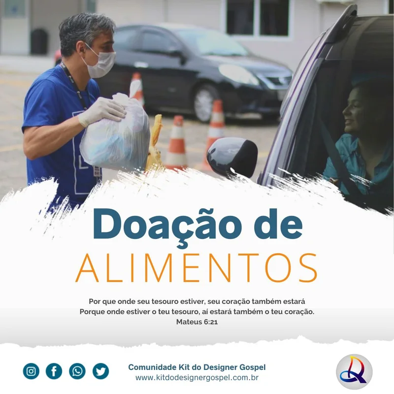 Doação de Alimentos | Ação Social | Arte para Igreja Editável no Canva | Feed Doação de Alimentos | Ação Social | Arte para Igreja Editável no Canva | Feed