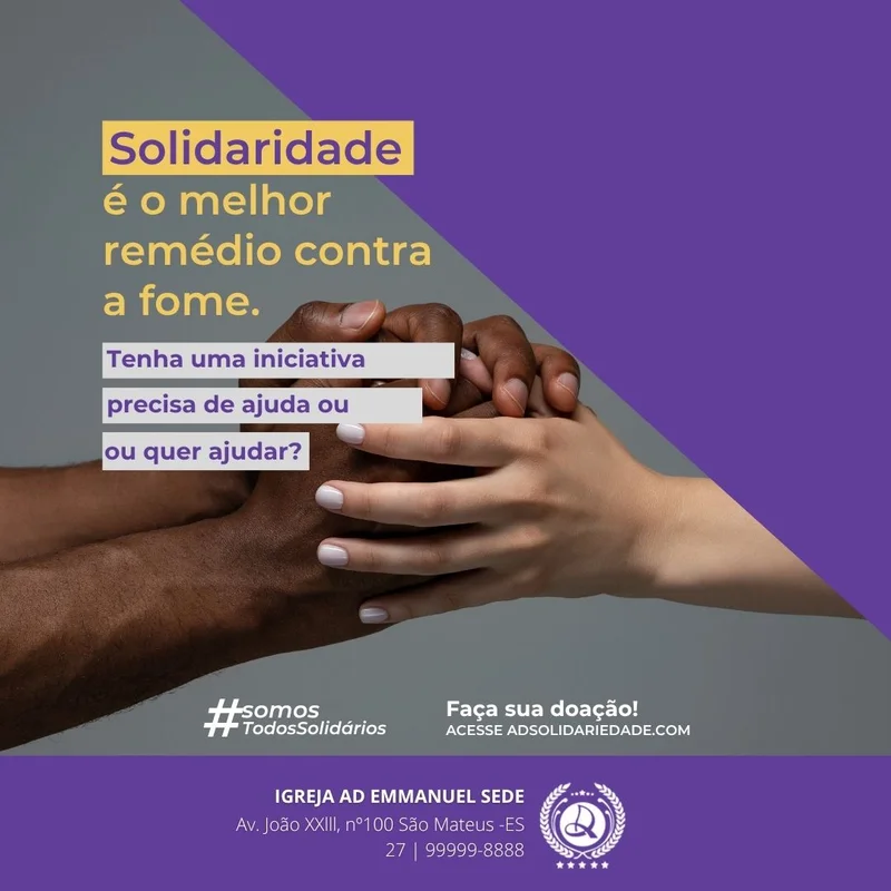 Ação Social Integrada | Ação Social | Arte para Igreja Editável no Canva | Feed Ação Social Integrada | Ação Social | Arte para Igreja Editável no Canva | Feed
