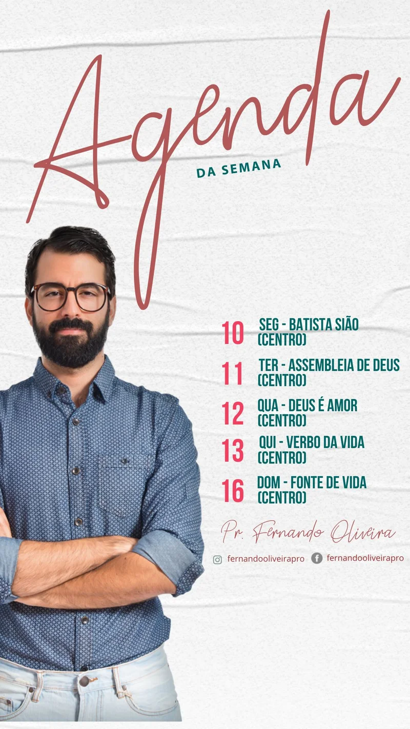 Agenda da Semana | Agendas | Arte para Igreja Editável no Canva | Story Agenda da Semana | Agendas | Arte para Igreja Editável no Canva | Story
