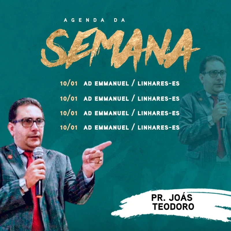Agenda Semanal – Ministério Emmanuel | Agendas | Arte para Igreja Editável no Canva | Feed Agenda Semanal – Ministério Emmanuel | Agendas | Arte para Igreja Editável no Canva | Feed