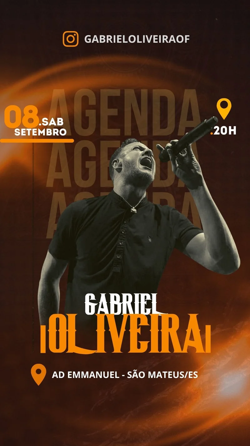 Agenda Pastor Gabriel | Agendas | Arte para Igreja Editável no Canva | Story Agenda Pastor Gabriel | Agendas | Arte para Igreja Editável no Canva | Story