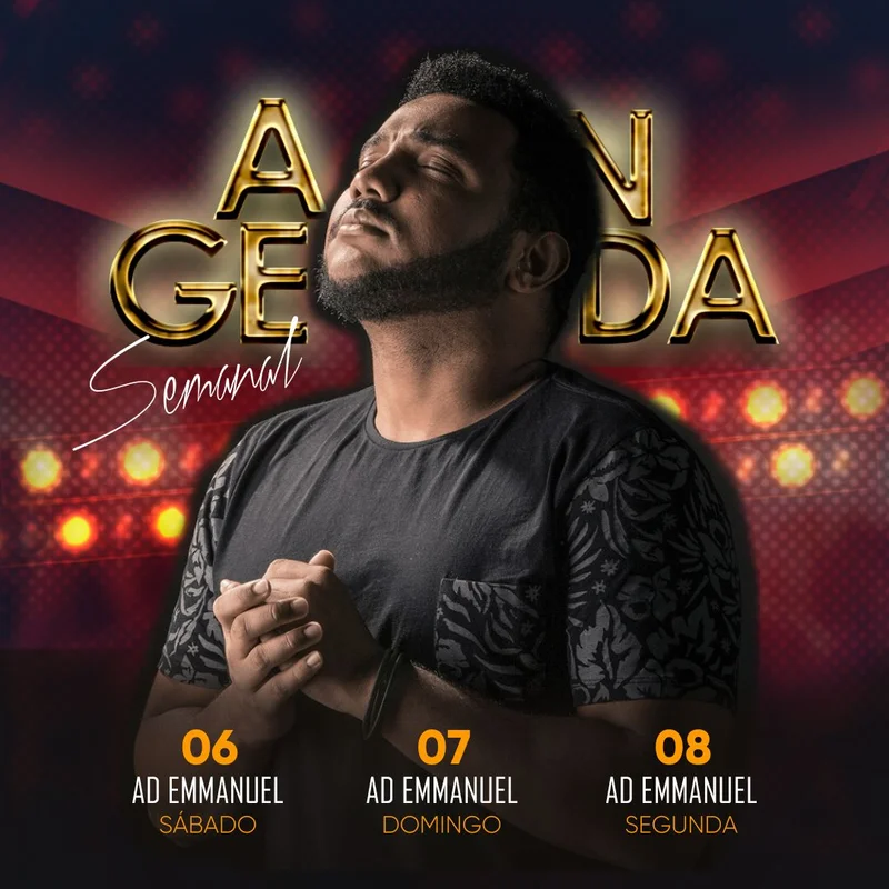 Agenda Semanal Ad Emmanuel | Agendas | Arte para Igreja Editável no Canva | Feed Agenda Semanal Ad Emmanuel | Agendas | Arte para Igreja Editável no Canva | Feed