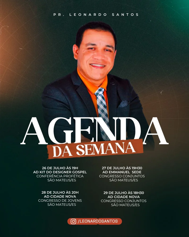 Agenda da Semana Gospel | Agendas | Arte para Igreja Editável no Canva | Cartaz Agenda da Semana Gospel | Agendas | Arte para Igreja Editável no Canva | Cartaz