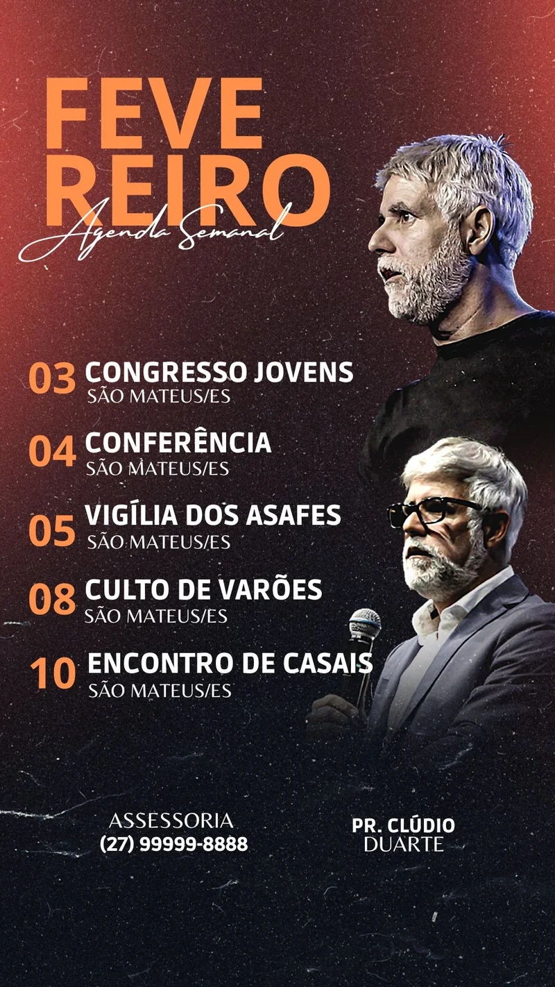 Agenda Semanal Fevereiro | Agendas | Arte para Igreja Editável no Canva | Story Agenda Semanal Fevereiro | Agendas | Arte para Igreja Editável no Canva | Story