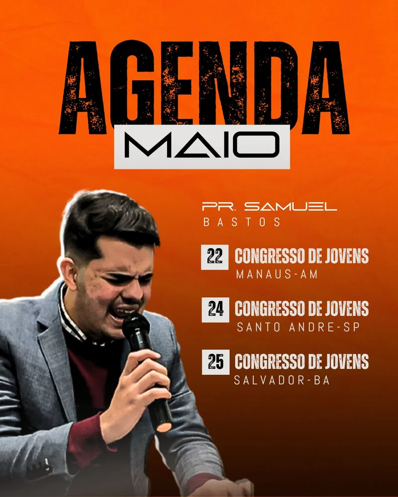 Agenda de Maio | Agendas | Arte para Igreja Editável no Canva | Cartaz Agenda de Maio | Agendas | Arte para Igreja Editável no Canva | Cartaz