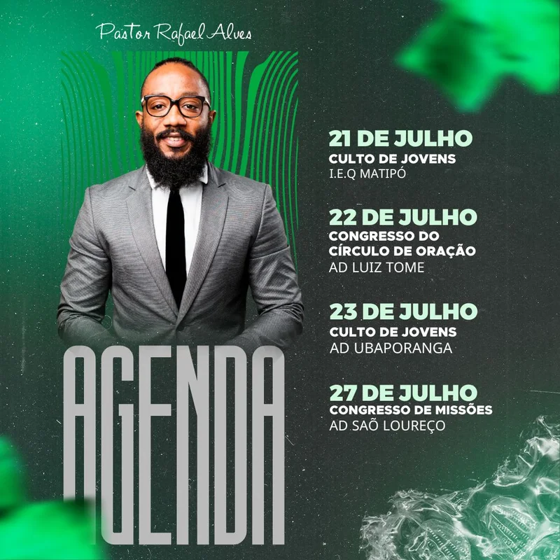 Agenda da Igreja | Agendas | Arte para Igreja Editável no Canva | Feed Agenda da Igreja | Agendas | Arte para Igreja Editável no Canva | Feed