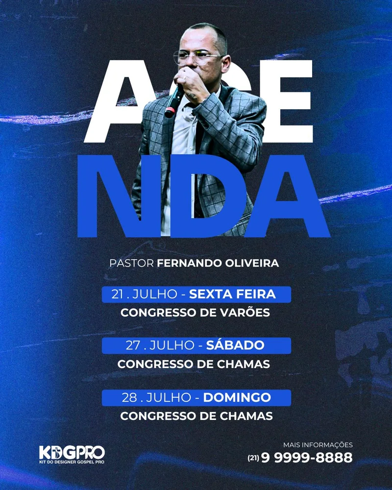 Agenda da Igreja – Congresso Varões Chamas | Agendas | Arte para Igreja Editável no Canva | Cartaz Agenda da Igreja – Congresso Varões Chamas | Agendas | Arte para Igreja Editável no Canva | Cartaz
