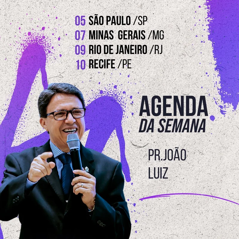 Agenda da Semana | Agendas | Arte para Igreja Editável no Canva | Feed Agenda da Semana | Agendas | Arte para Igreja Editável no Canva | Feed