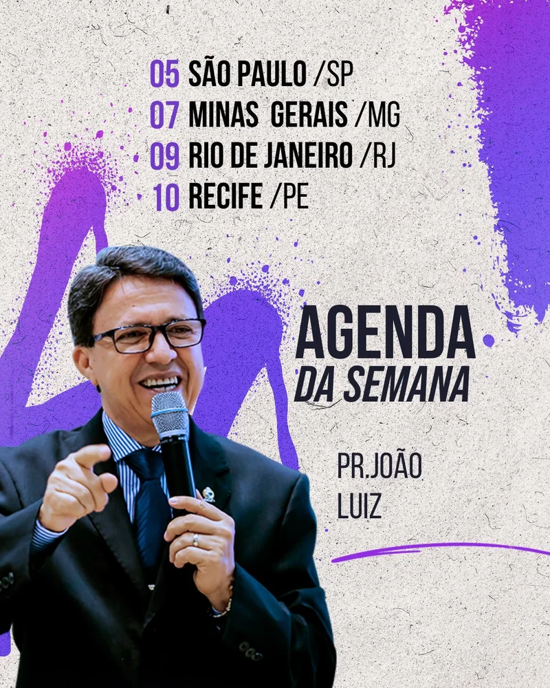 Agenda da Semana | Agendas | Arte para Igreja Editável no Canva | Cartaz Agenda da Semana | Agendas | Arte para Igreja Editável no Canva | Cartaz