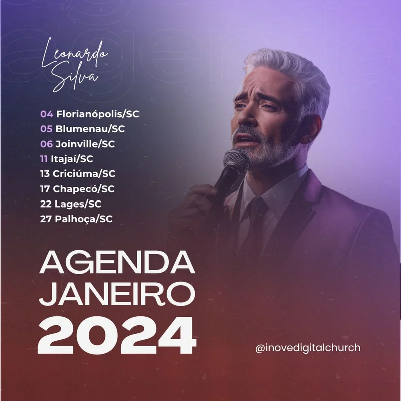 Agenda Gospel de Janeiro | Agendas | Arte para Igreja Editável no Canva | Feed Agenda Gospel de Janeiro | Agendas | Arte para Igreja Editável no Canva | Feed