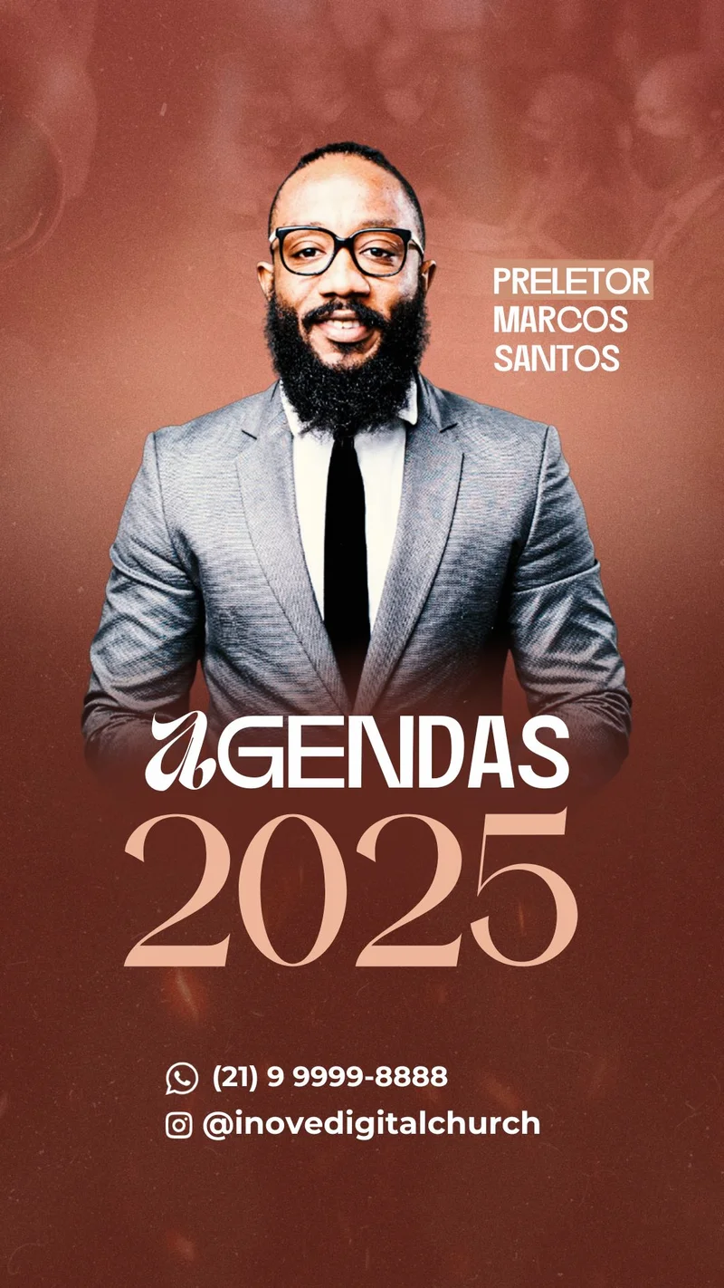 Arte de Agenda Gospel | Agendas | Arte para Igreja Editável no Canva | Story Arte de Agenda Gospel | Agendas | Arte para Igreja Editável no Canva | Story