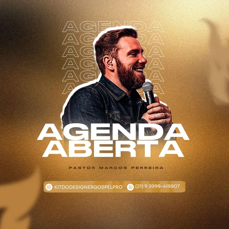 Agenda Aberta | Agendas | Arte para Igreja Editável no Canva | Feed Agenda Aberta | Agendas | Arte para Igreja Editável no Canva | Feed