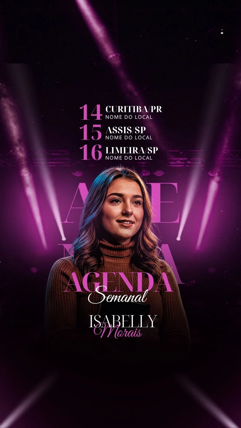 Agendas Semanal | Agendas | Arte para Igreja Editável no Canva | Story Agendas Semanal | Agendas | Arte para Igreja Editável no Canva | Story