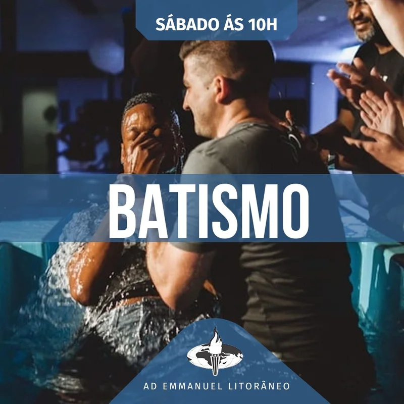 Sábado Batismo nas Águas | Batismo | Arte para Igreja Editável no Canva | Feed Sábado Batismo nas Águas | Batismo | Arte para Igreja Editável no Canva | Feed