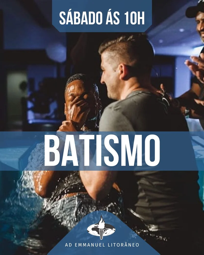 Sábado Batismo nas Águas | Batismo | Arte para Igreja Editável no Canva | Cartaz Sábado Batismo nas Águas | Batismo | Arte para Igreja Editável no Canva | Cartaz
