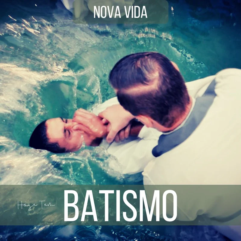 Hoje tem Batismo | Batismo | Arte para Igreja Editável no Canva | Feed Hoje tem Batismo | Batismo | Arte para Igreja Editável no Canva | Feed