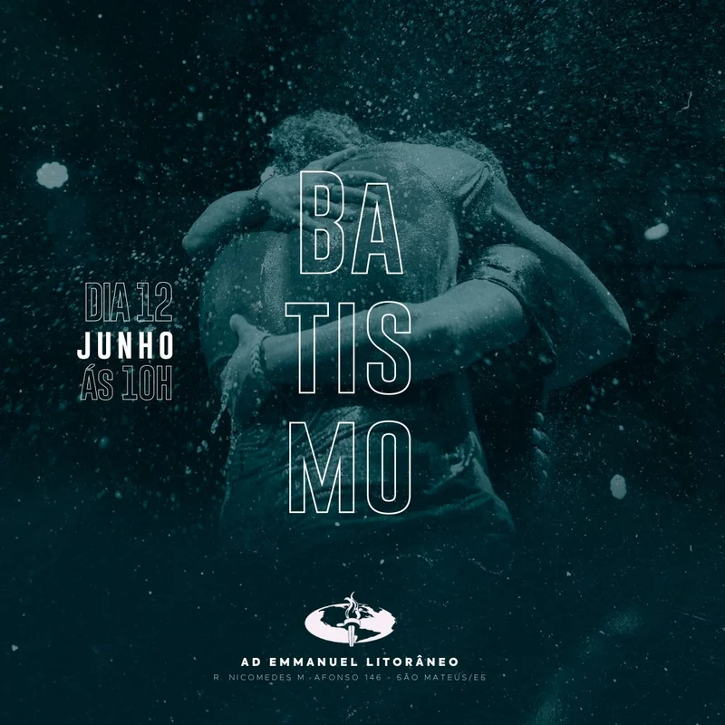 Batismo Junho | Batismo | Arte para Igreja Editável no Canva | Feed Batismo Junho | Batismo | Arte para Igreja Editável no Canva | Feed