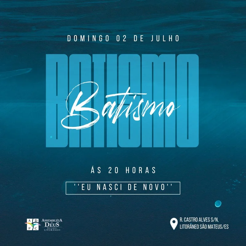 Batismo nas Águas - Celebre Sua Fé Publicamente | Batismo | Arte para Igreja Editável no Canva | Feed Batismo nas Águas - Celebre Sua Fé Publicamente | Batismo | Arte para Igreja Editável no Canva | Feed
