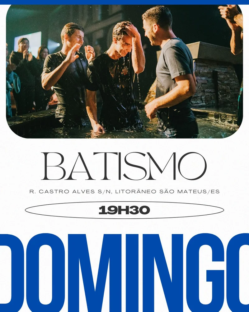 Batismo nas Águas - Aliança e Vida Nova | Batismo | Arte para Igreja Editável no Canva | Cartaz Batismo nas Águas - Aliança e Vida Nova | Batismo | Arte para Igreja Editável no Canva | Cartaz