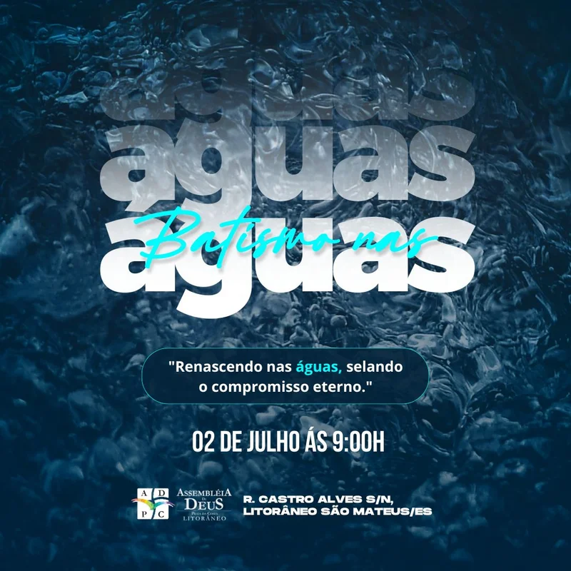Batismo nas Águas - Celebre Sua Fé Publicamente | Batismo | Arte para Igreja Editável no Canva | Feed Batismo nas Águas - Celebre Sua Fé Publicamente | Batismo | Arte para Igreja Editável no Canva | Feed
