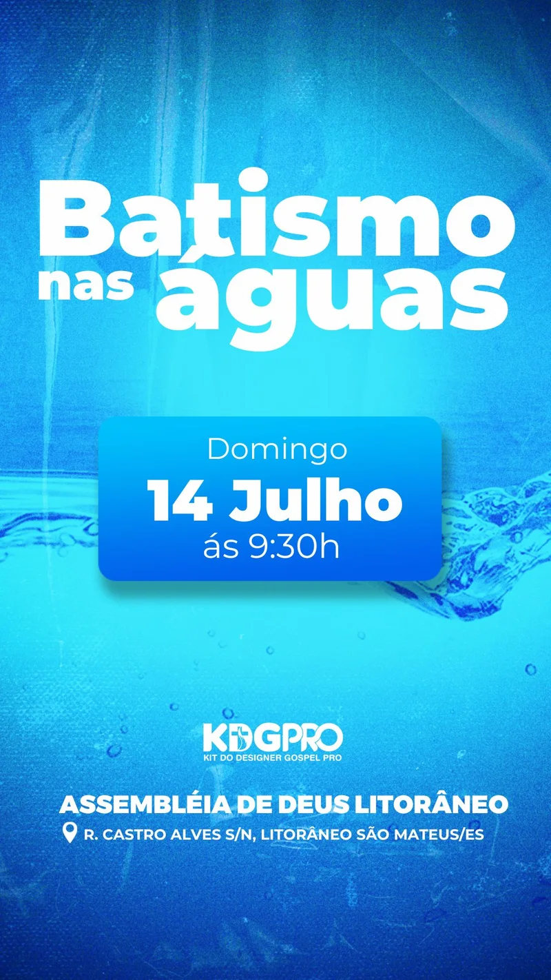 Batismo nas Águas - Um Novo Começo em Cristo | Batismo | Arte para Igreja Editável no Canva | Story Batismo nas Águas - Um Novo Começo em Cristo | Batismo | Arte para Igreja Editável no Canva | Story