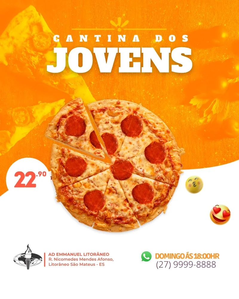 Cantina dos Jovens | Cantina | Arte para Igreja Editável no Canva | Cartaz Cantina dos Jovens | Cantina | Arte para Igreja Editável no Canva | Cartaz